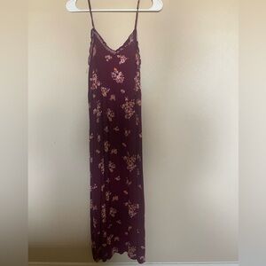 Xhilaration Purple Floral Maxi Dress